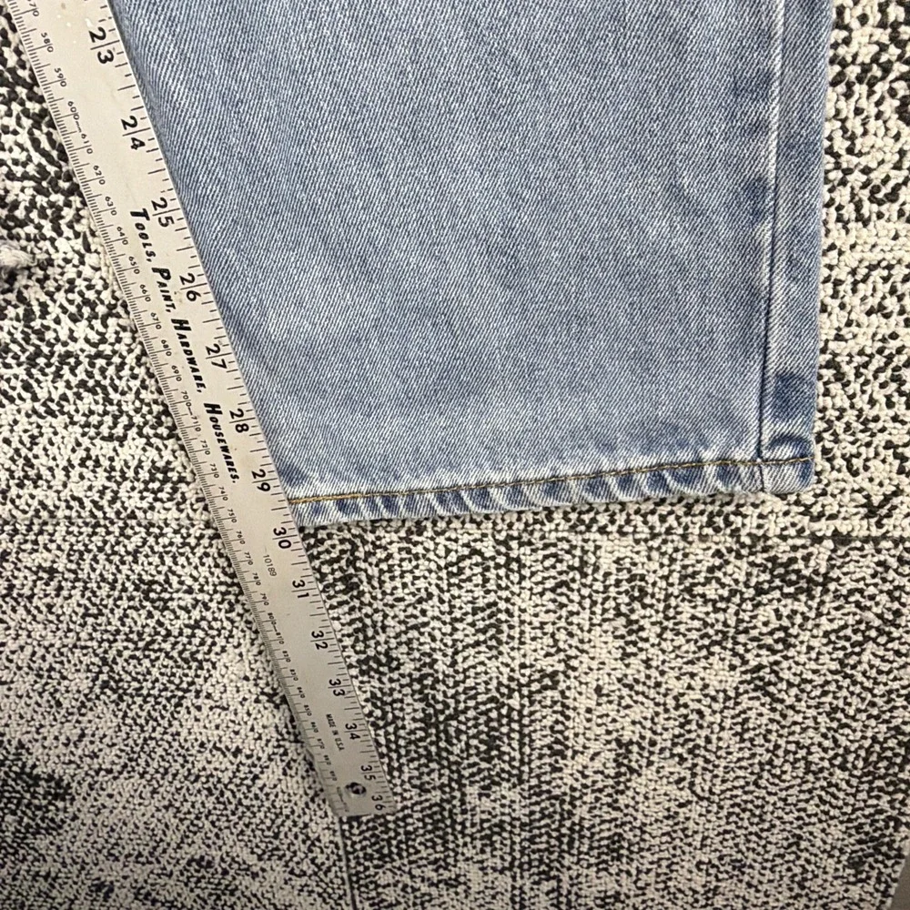 Levis 512 Slim Fit Straight Blue Jeans Men 38 X 30 (FITS 37 X 30) Torn Hems READ